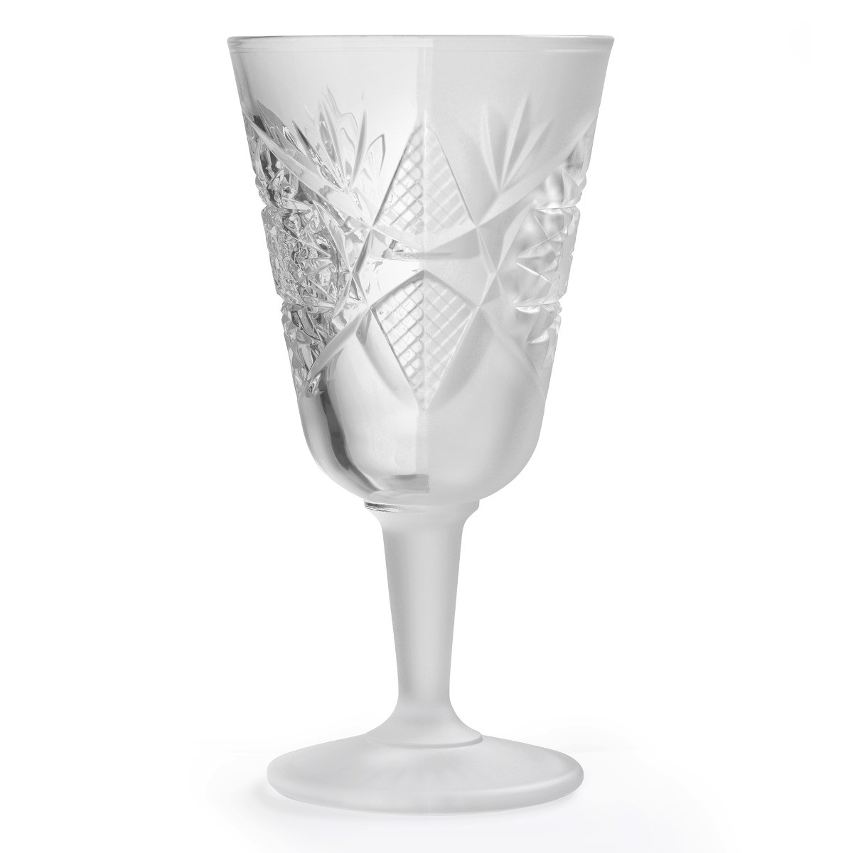SIGNATURE 001 Szklanka Hobstar Half Sandblast Wine 300 ml / ONIS / LIBBEY