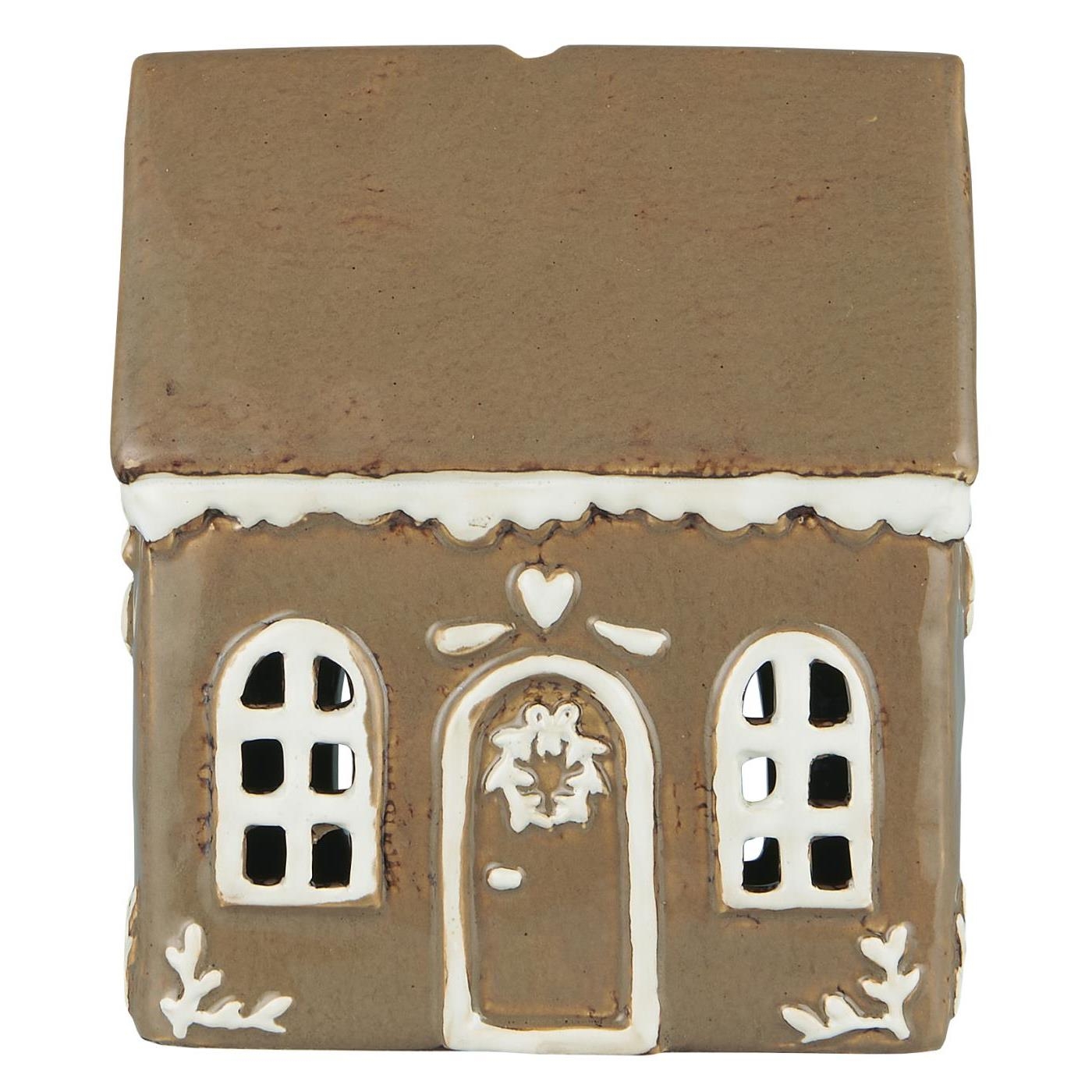 Latarenka domek na tealight Gingerbread door wreath Ib Laursen