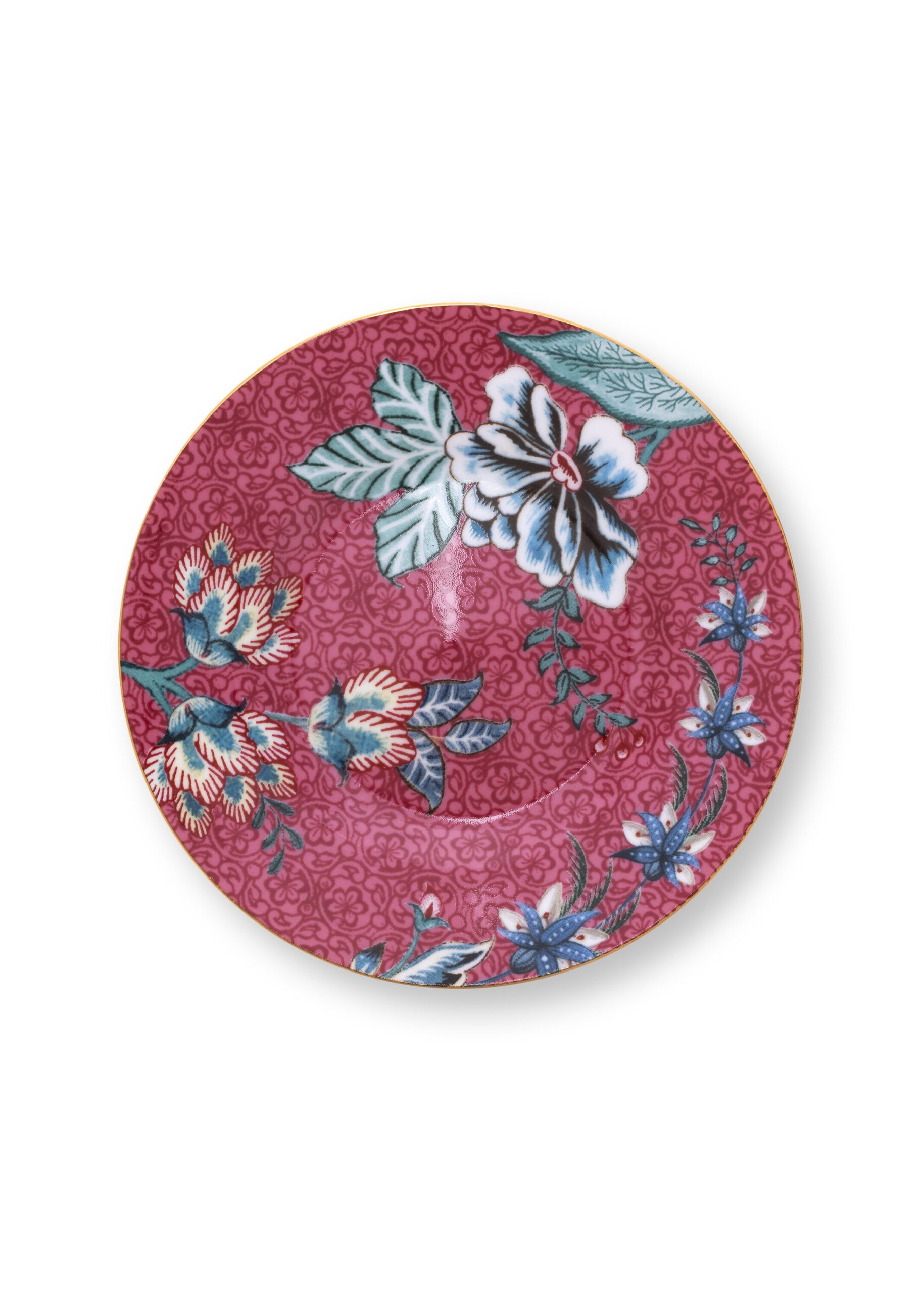 Talerzyk deserowy Flower Festival Dark Pink PiP Studio, 12 cm
