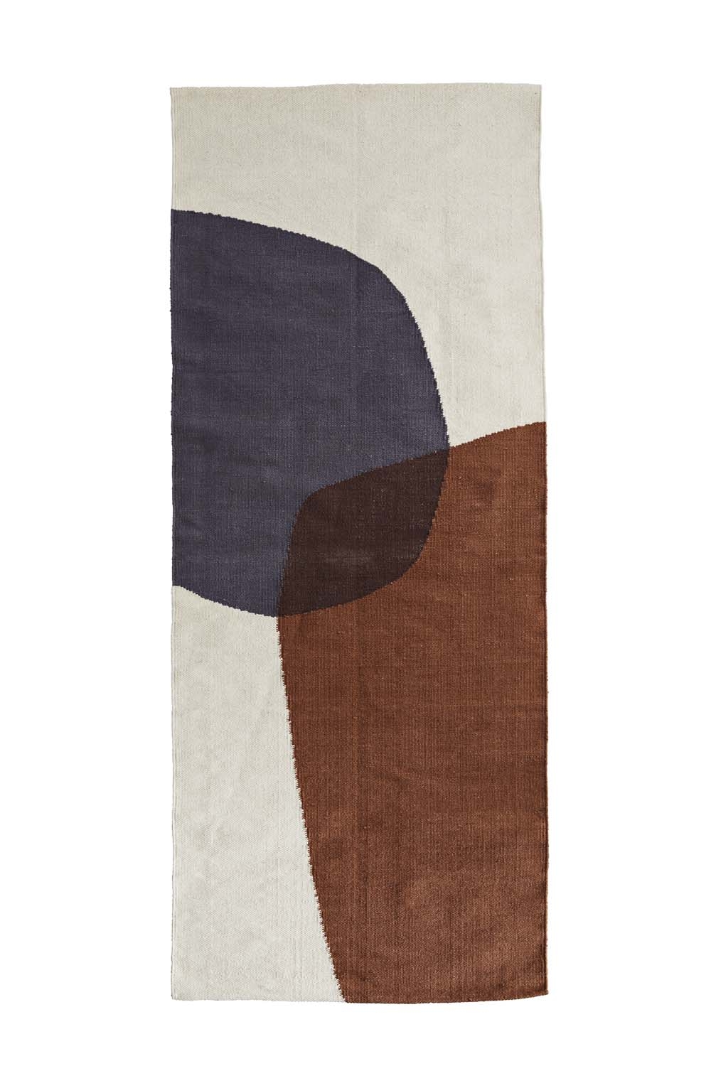 Bieżnik bawełniany sugar almond / grey Madam Stoltz, 200 cm