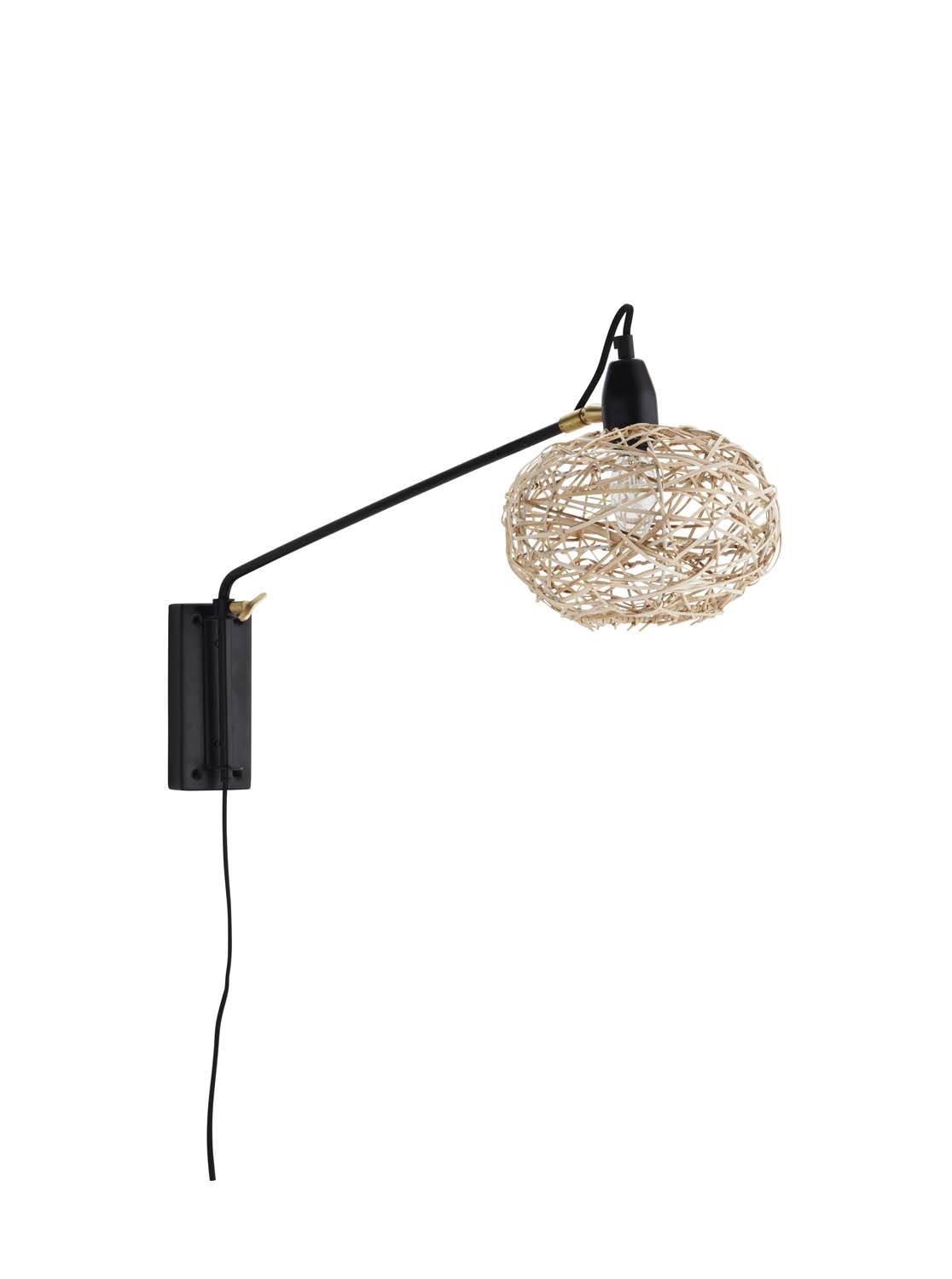 Lampa ścienna rattan shade Madam Stoltz