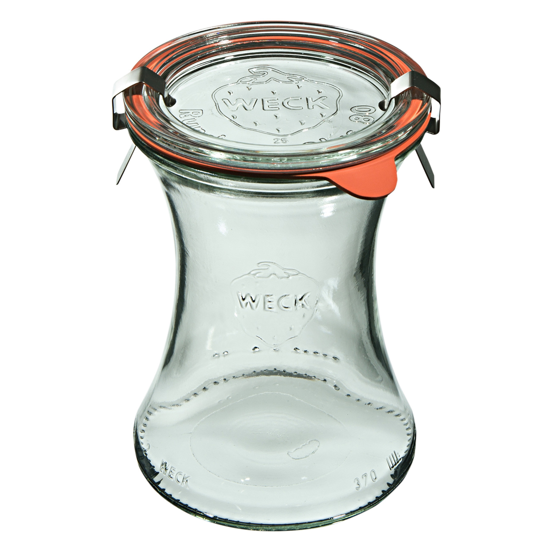 Słoik DELI z pokrywką, uszczelką i 2 zapinkami 370 ml op. 6 szt. / WECK