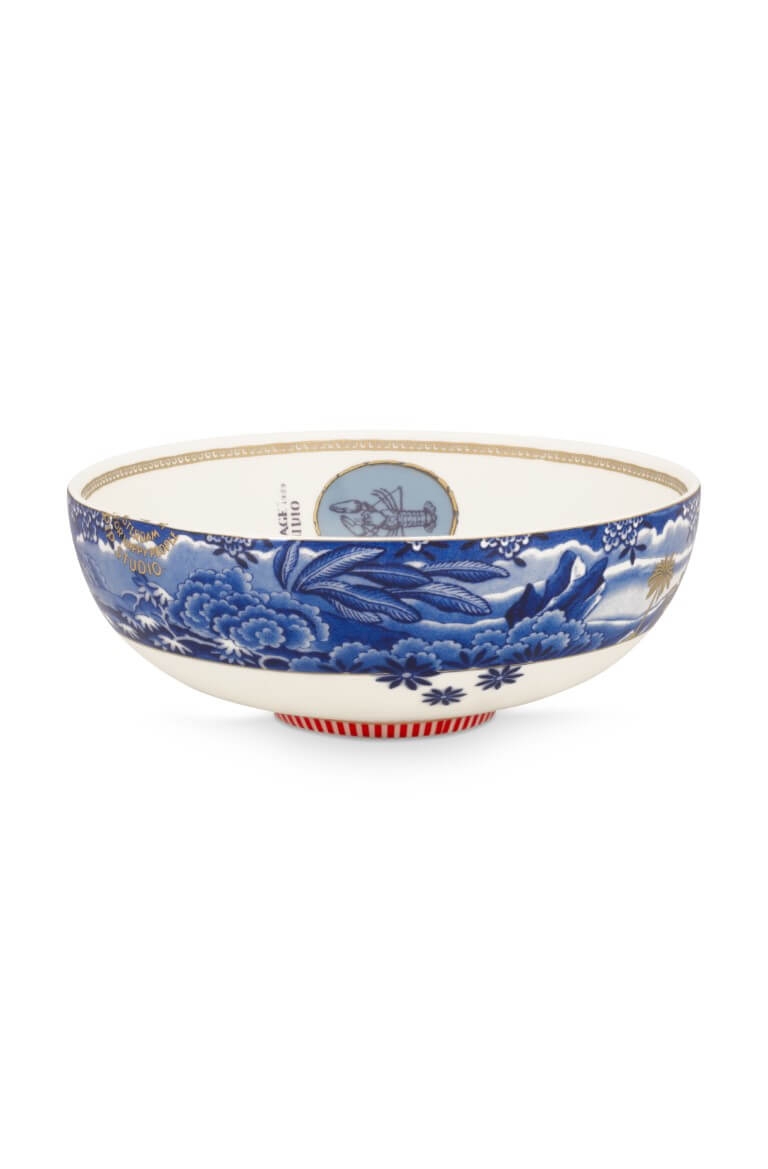 Miska Heritage Border Blue PiP Studio, 1000 ml