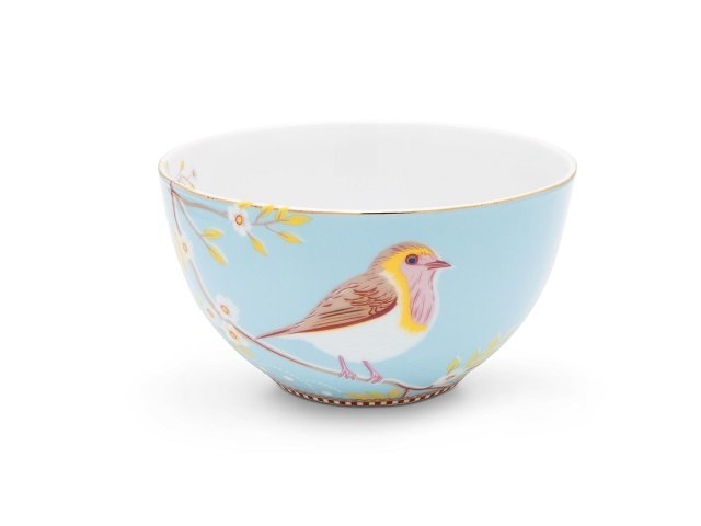 Miska z ptaszkiem Early Bird Blue PiP Studio, 800 ml