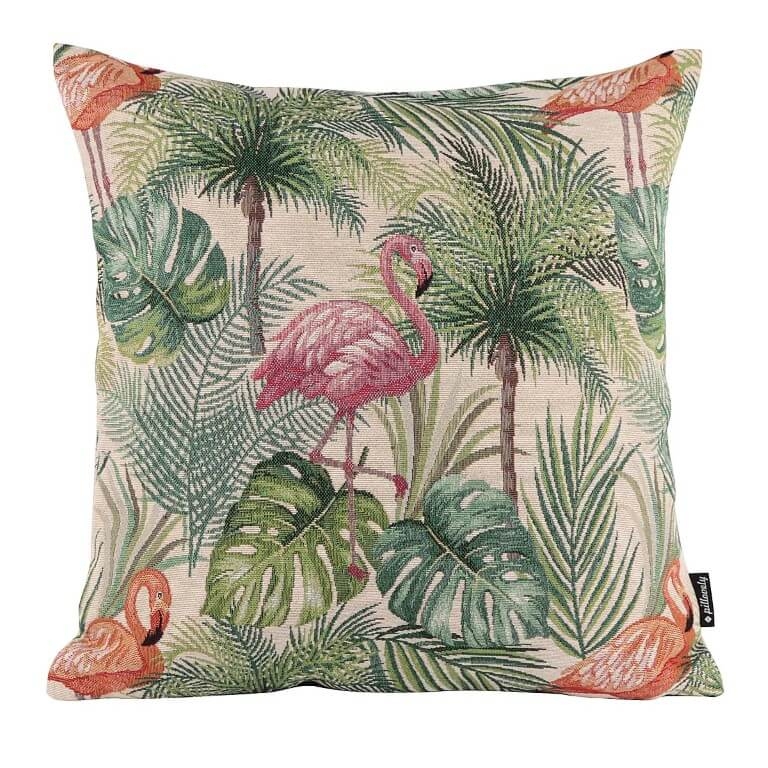 Poszewka Flamingo Orange Pillovely, 45x45 cm