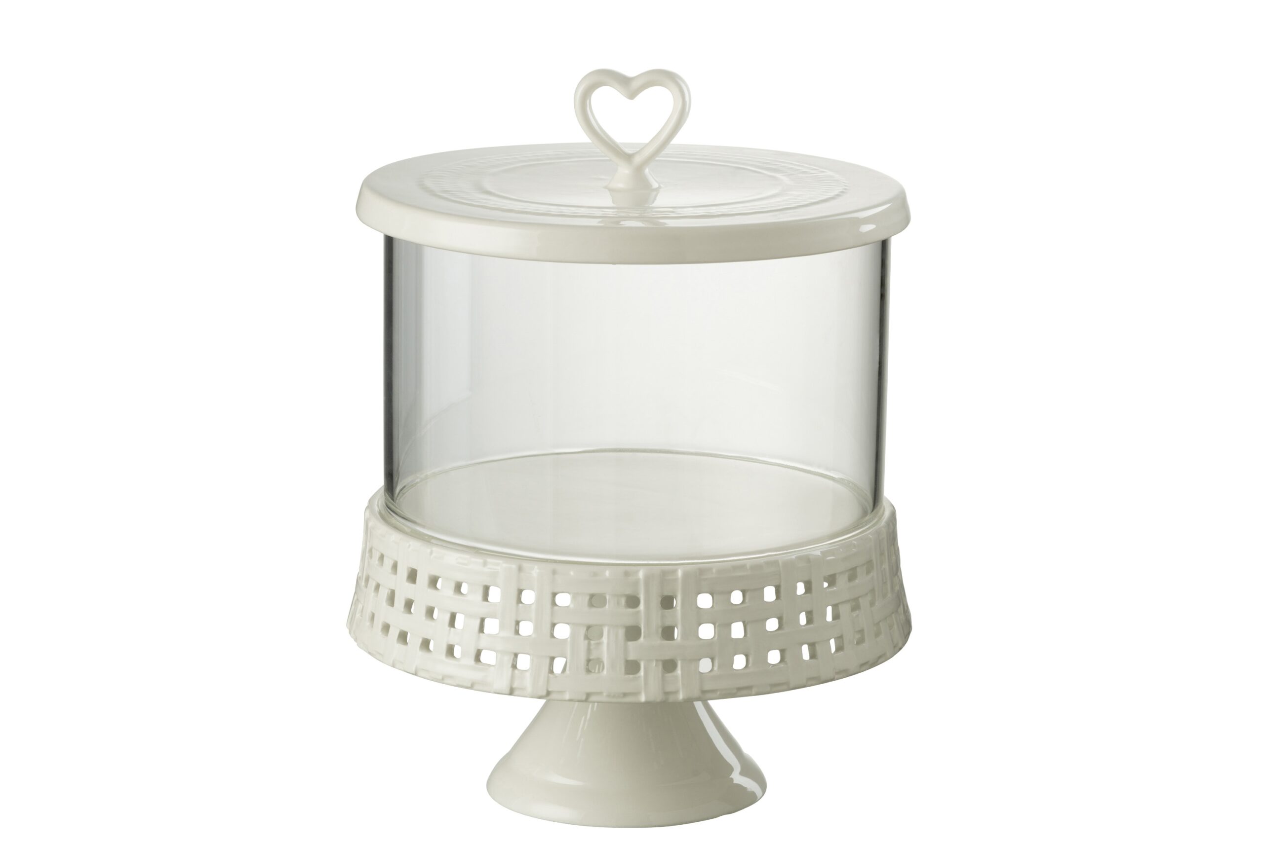 Patera z kloszem Ceramic White Large J-line