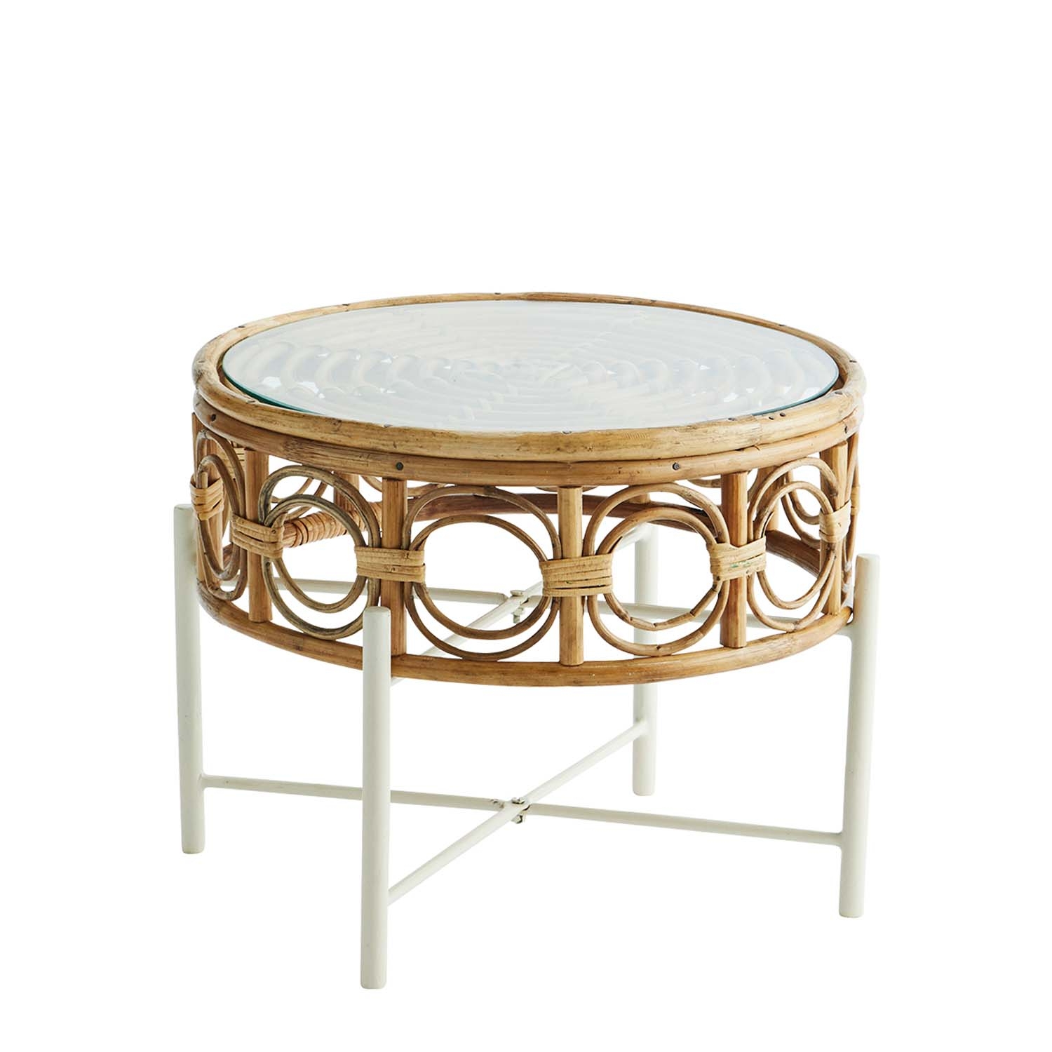Stolik kawowy bamboo/glass Madam Stoltz