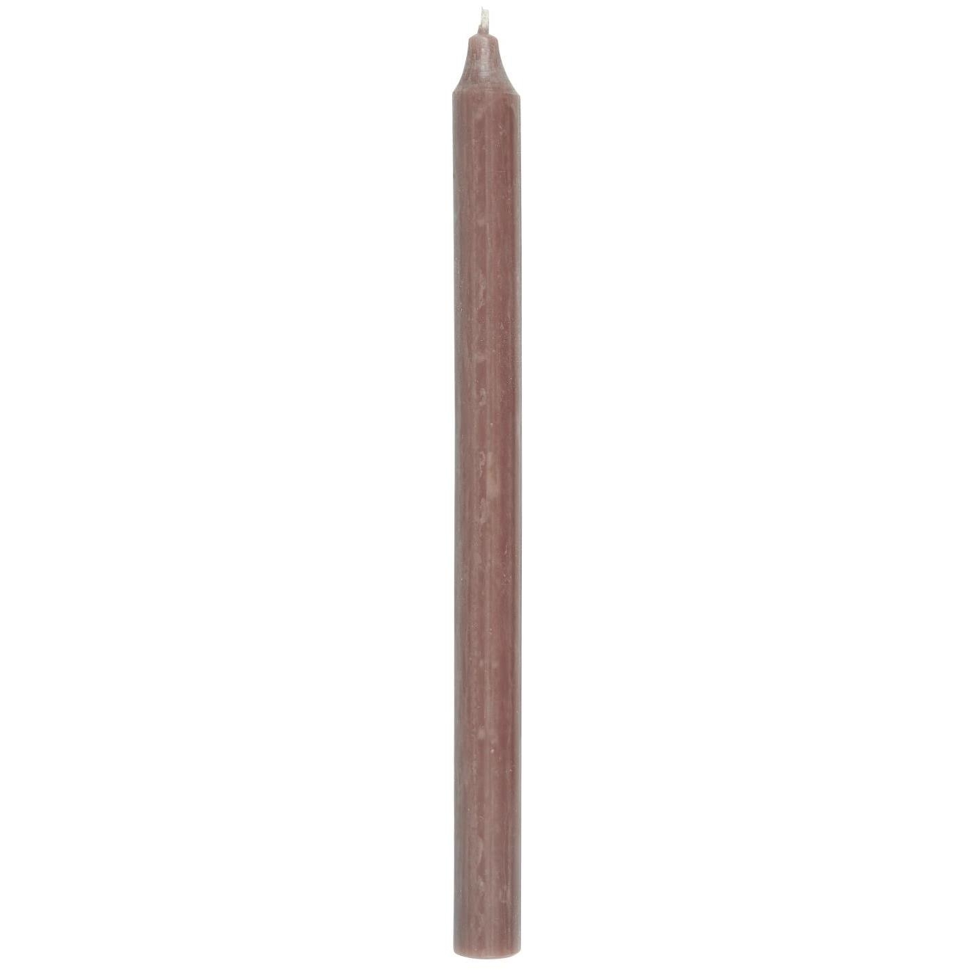 Świeczka old rose rustic Ib Laursen, 29 cm
