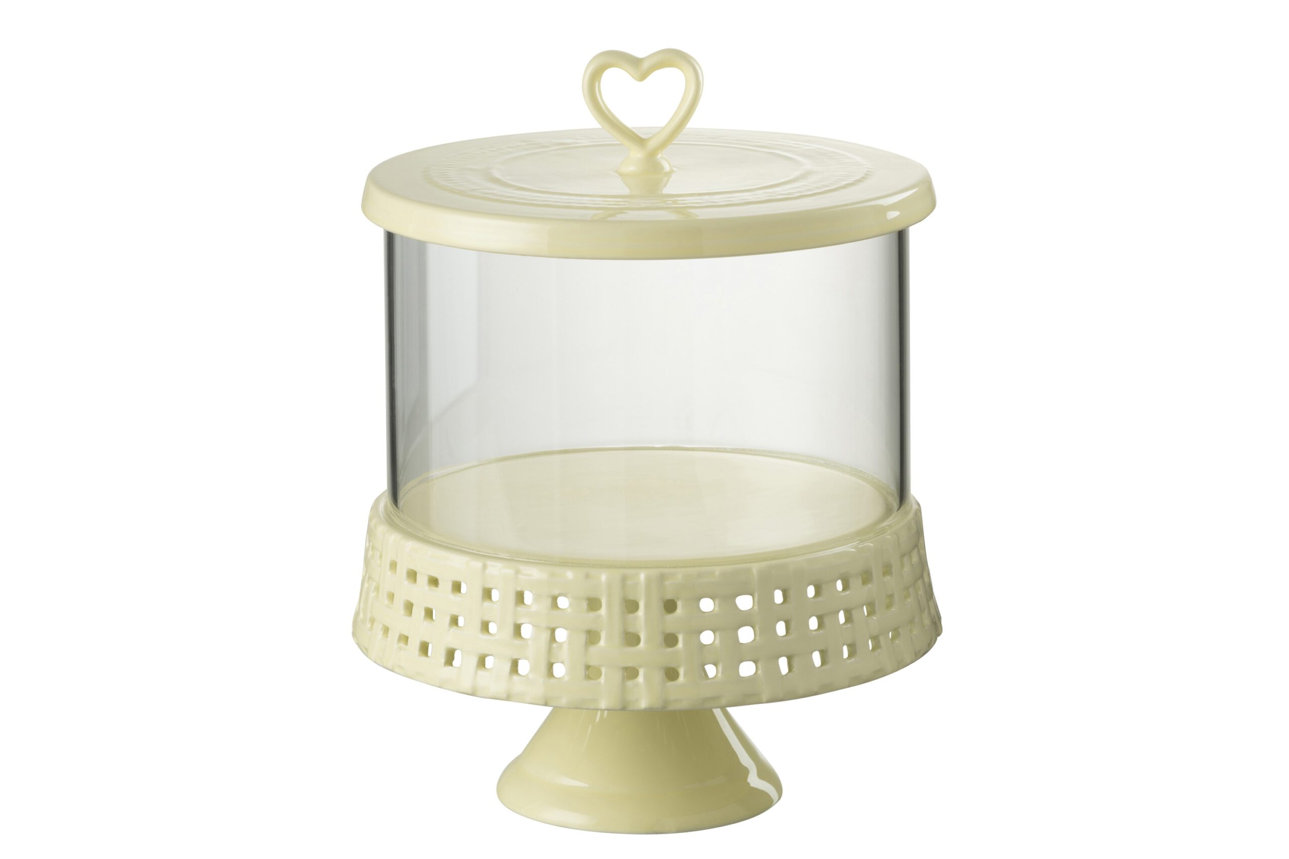 Patera z kloszem Ceramic Yellow Large J-line