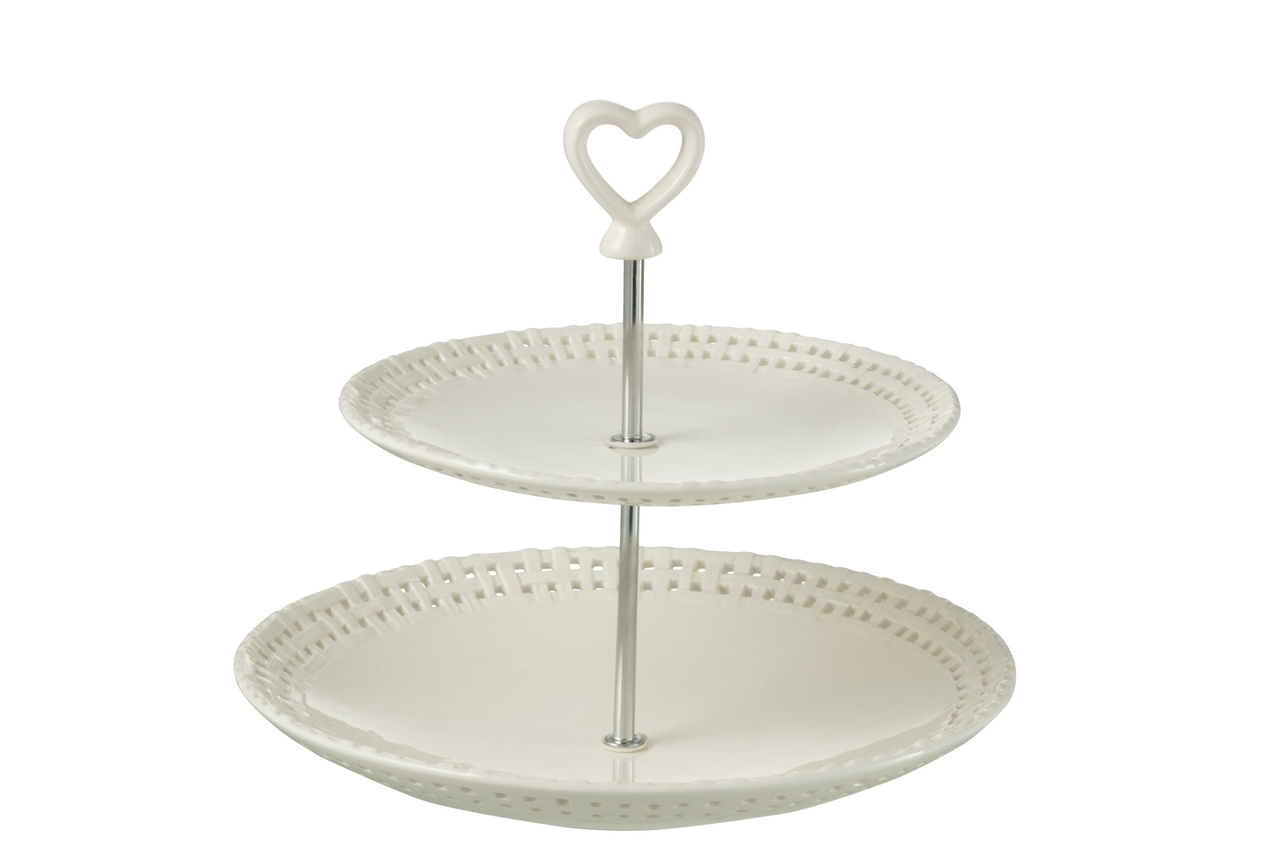 Patera dwupoziomowa Ceramic White J-line