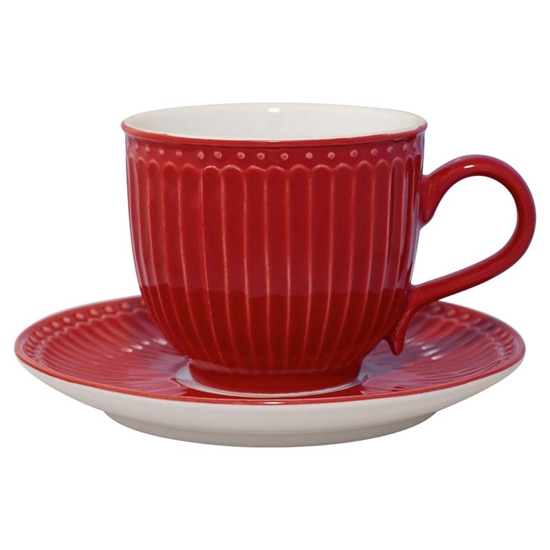 Filiżanka Alice Red Green Gate, 250 ml