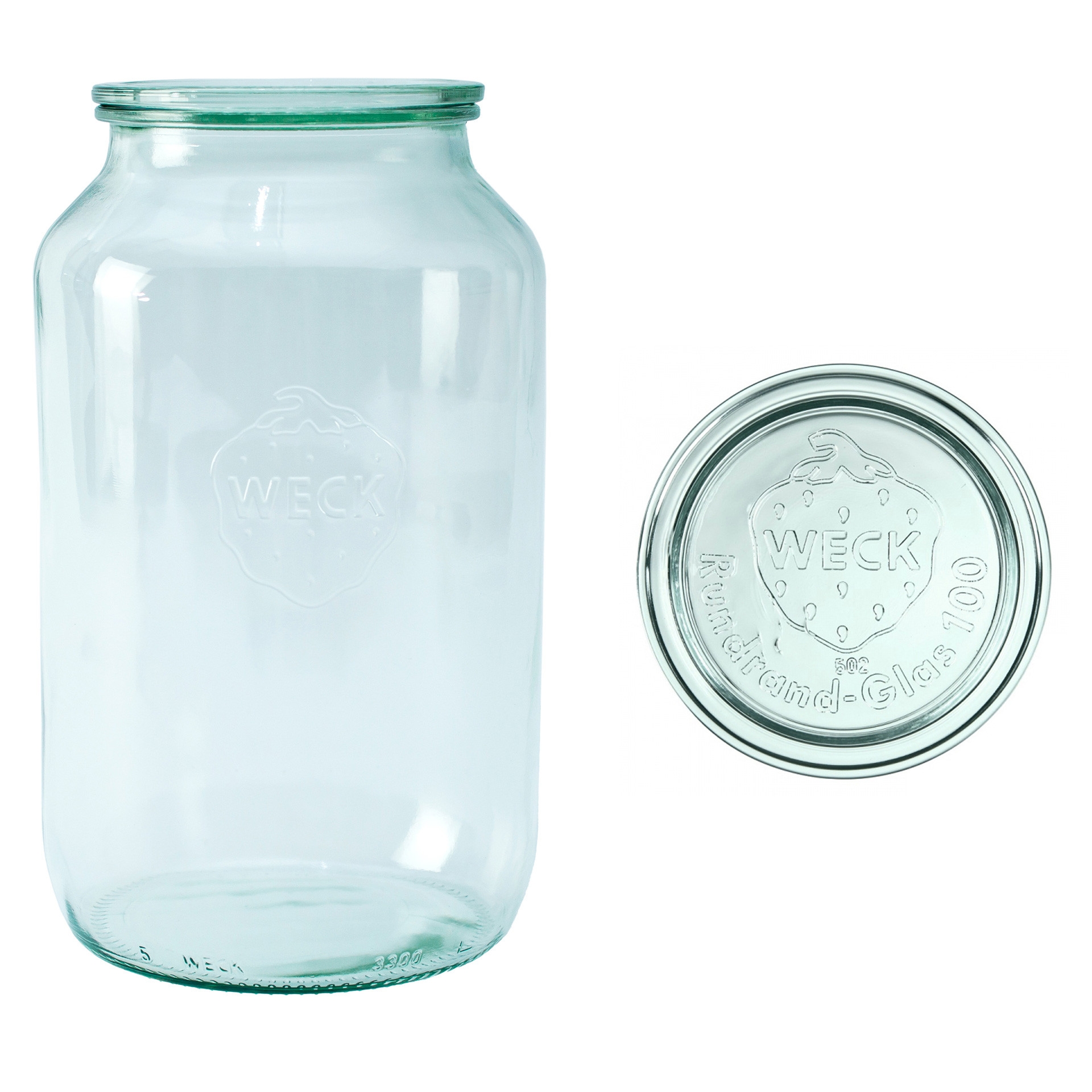 Słoik cylindryczny ZYLINDER z pokrywką 3000 ml op. 4 szt / WECK