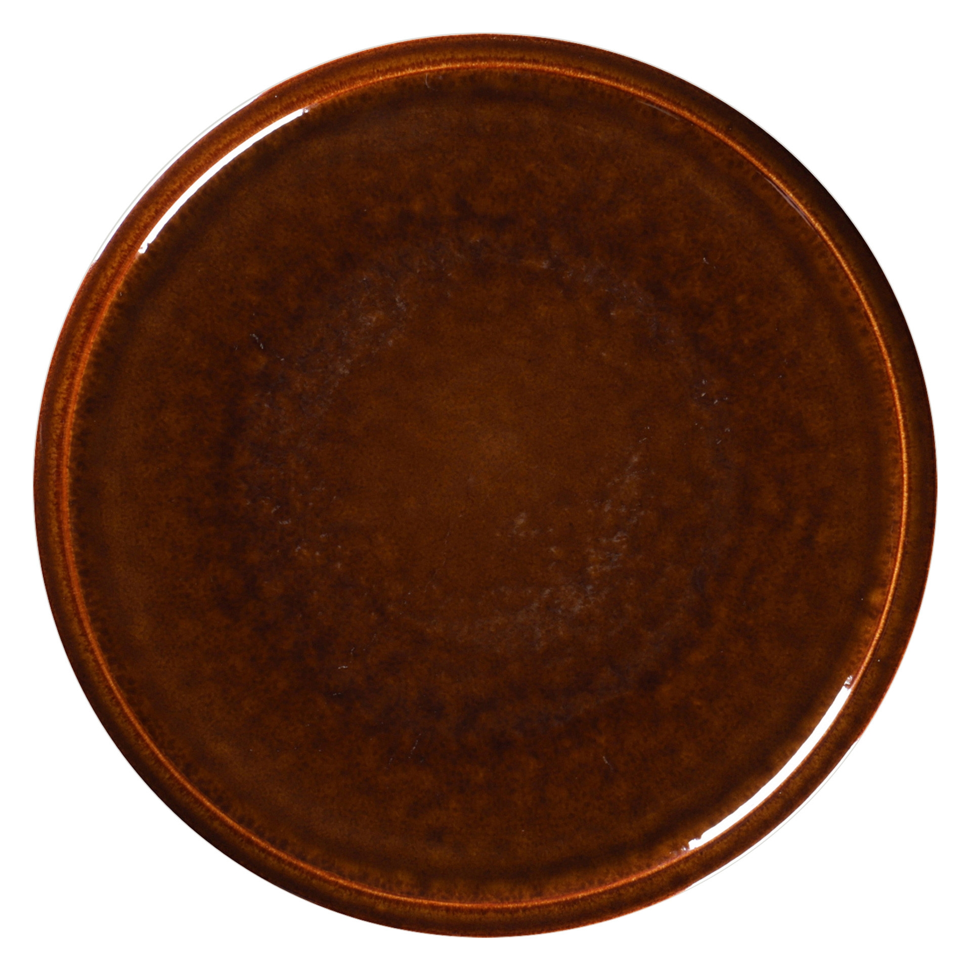 EASE RAKSTONE Talerz płaski 28 cm bursztynowy / RAK PORCELAIN