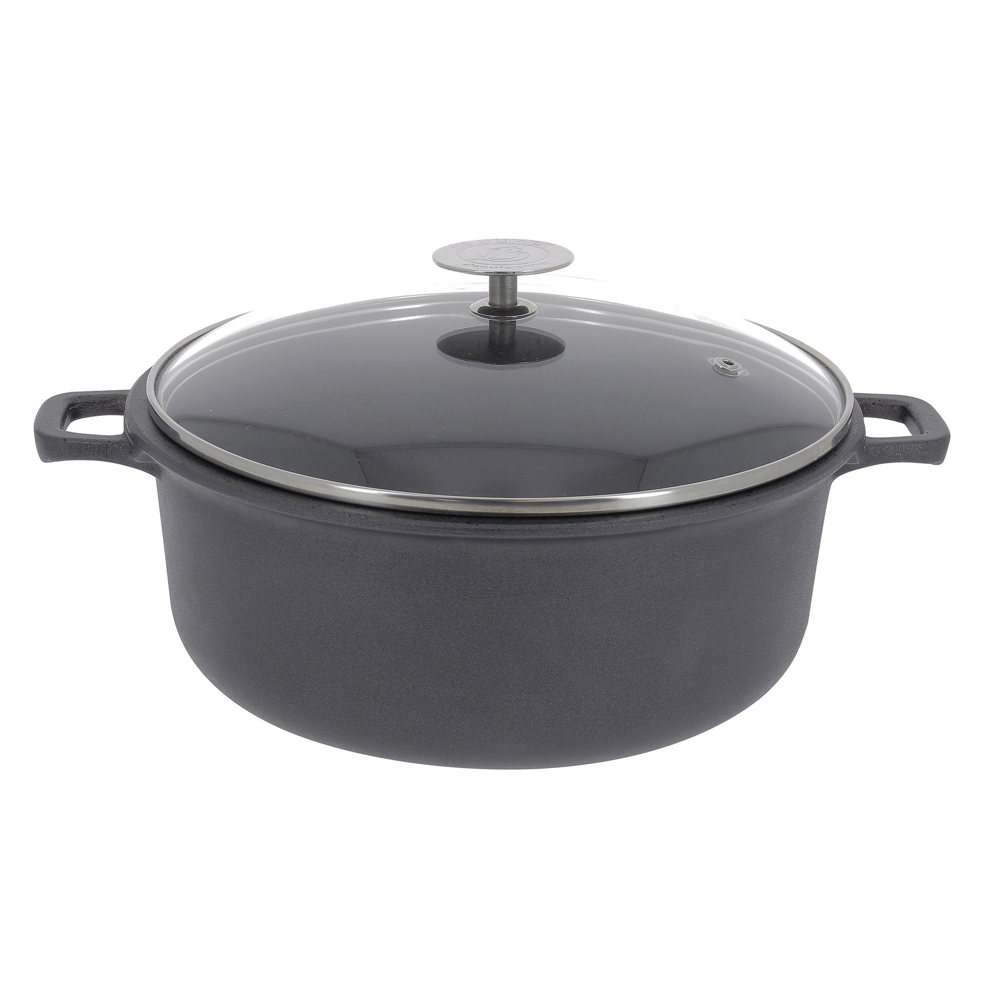 CHOC EXTREME Garnek niski ze szklaną pokrywą śr. 24 cm / DE BUYER