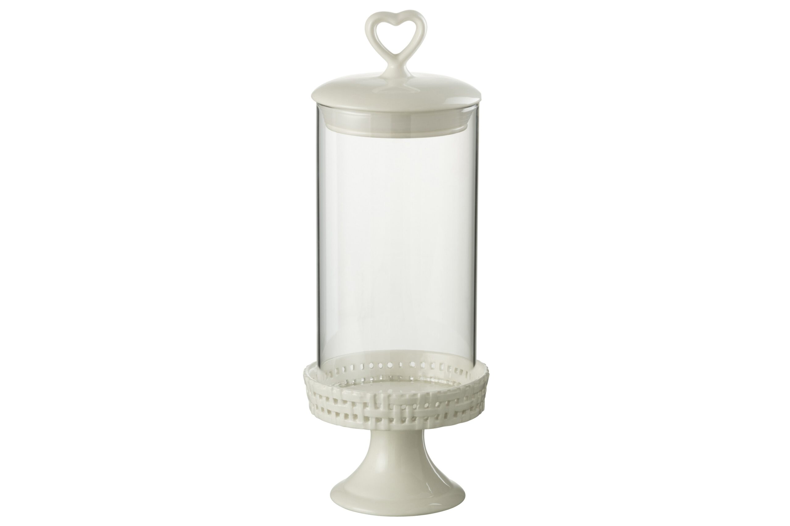 Patera z kloszem Ceramic White Medium J-line