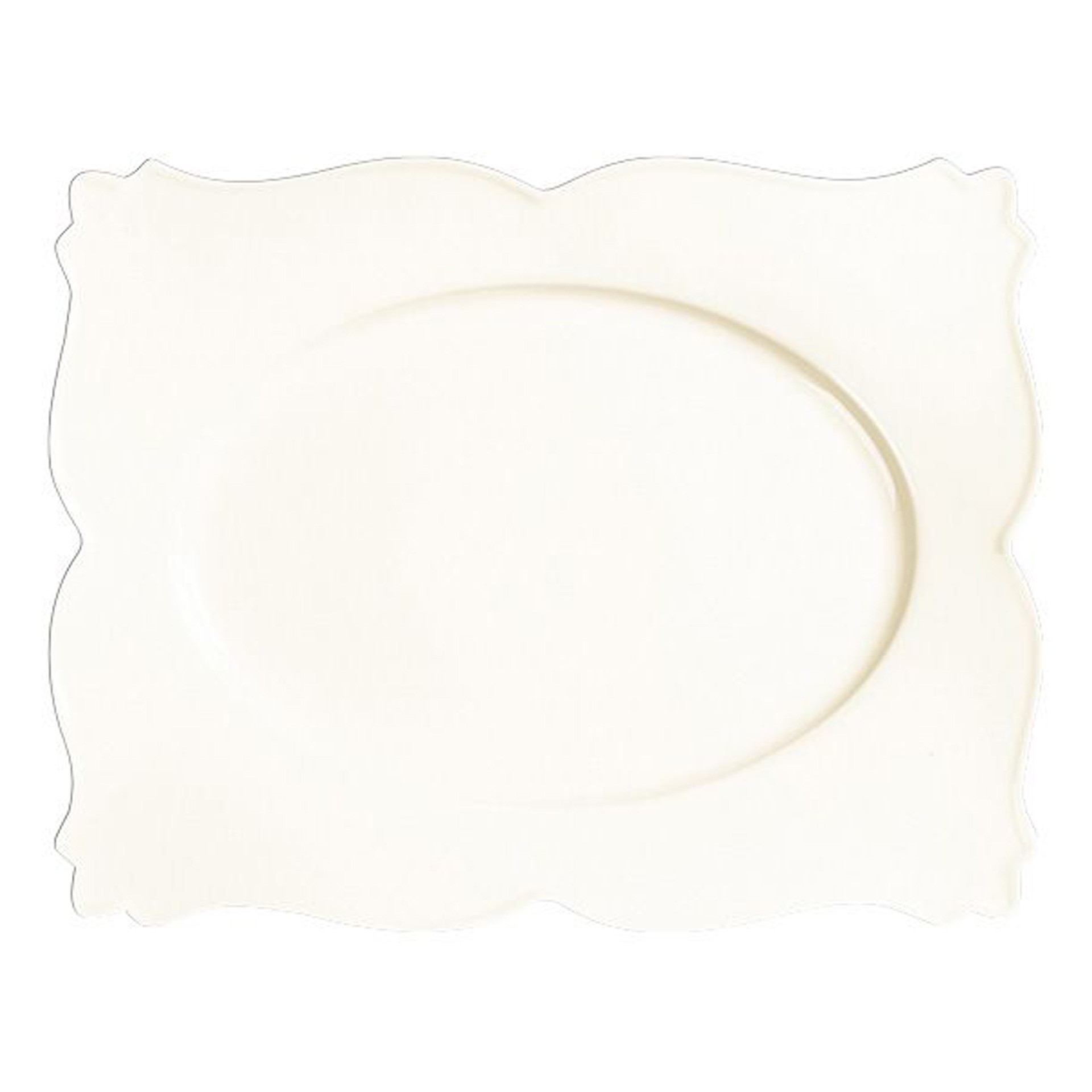 WHITE GOLD Talerz płaski prostokątny King 42 x 32,5 cm / RAK PORCELAIN