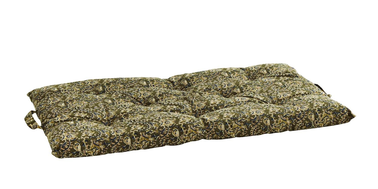 Materac olive / blue /dusty rose Madam Stoltz, 100 cm