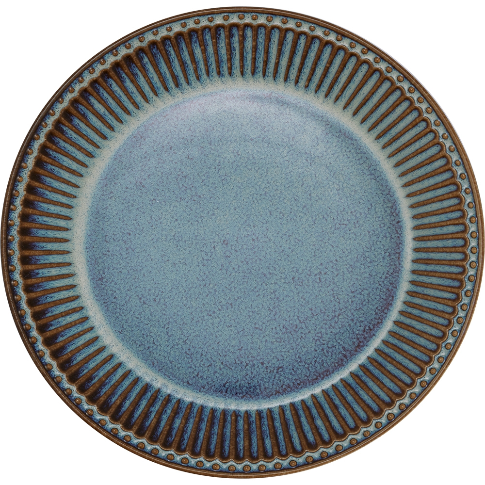 Talerz śniadaniowy i deserowy Alice Oyster Blue Green Gate, 23 cm