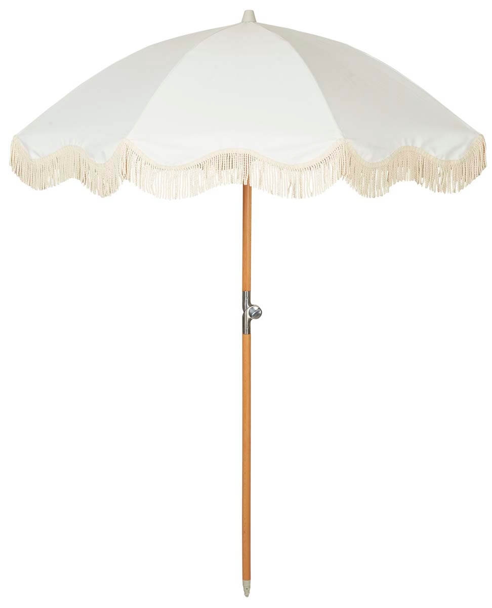 Parasol ogrodowy white z frędzlami, Ib Laursen