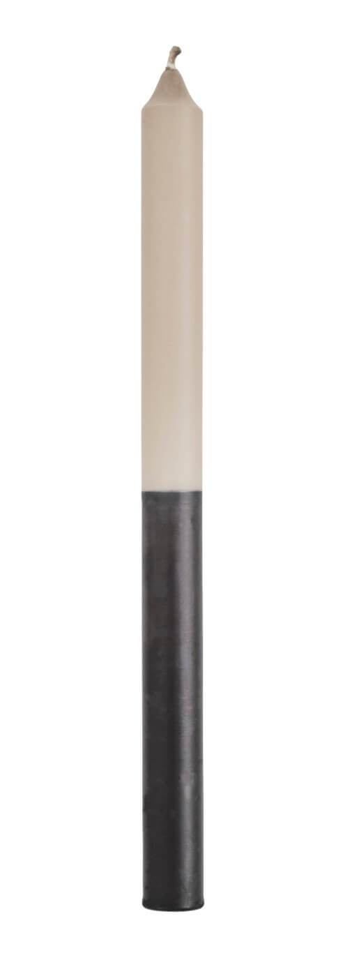 Świeczka brązowo-czarna Madam Stoltz, 30 cm