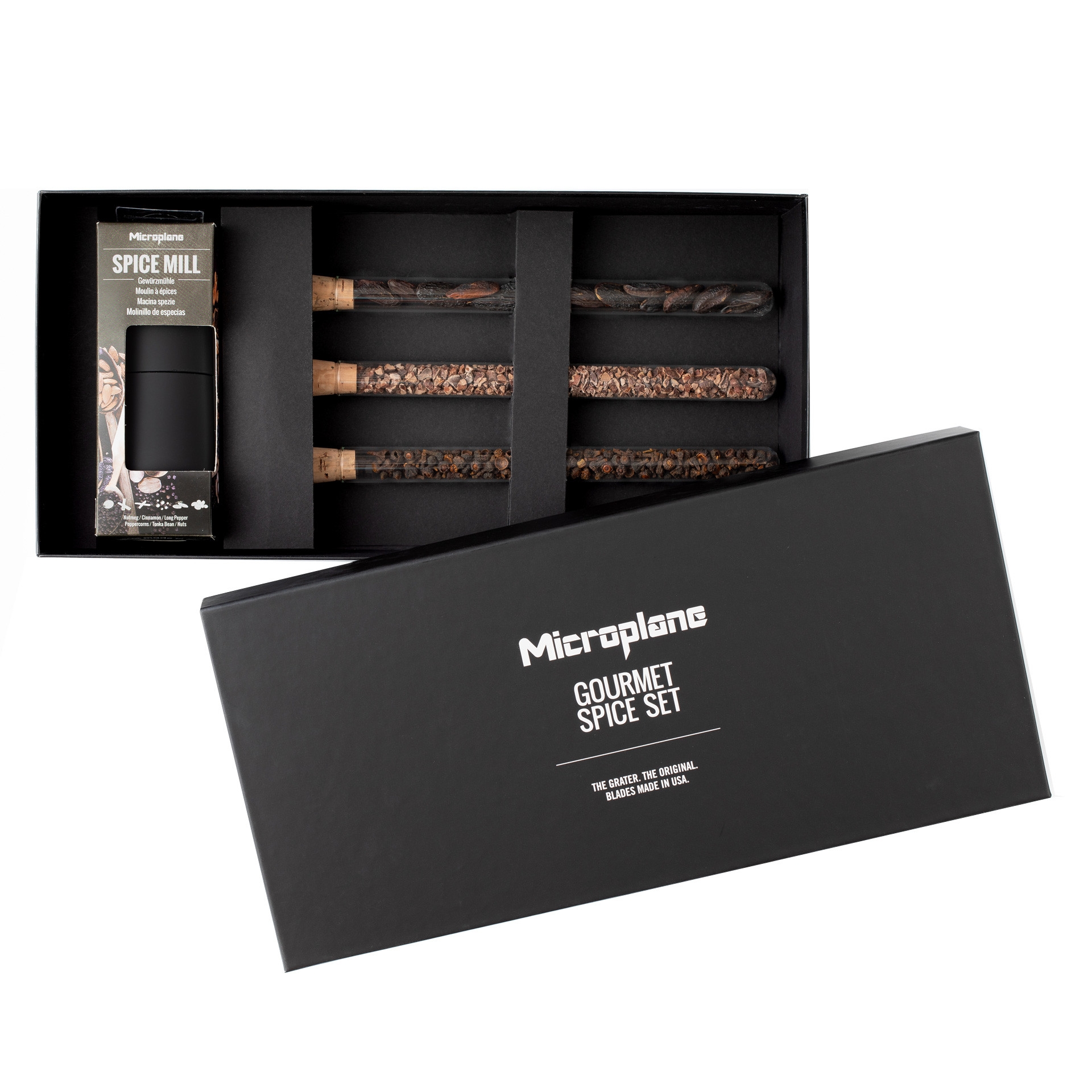 GOURMET Zestaw młynek z przyprawami / MICROPLANE