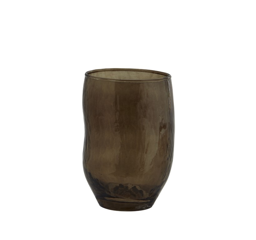 Szklanka Hammered Dark Brown, Madam Stoltz