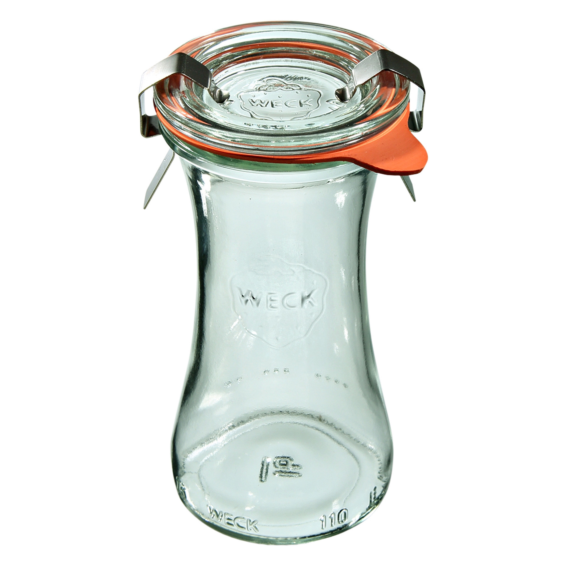 Słoik DELI z pokrywką, uszczelką i 2 zapinkami 100 ml op. 6 szt. / WECK