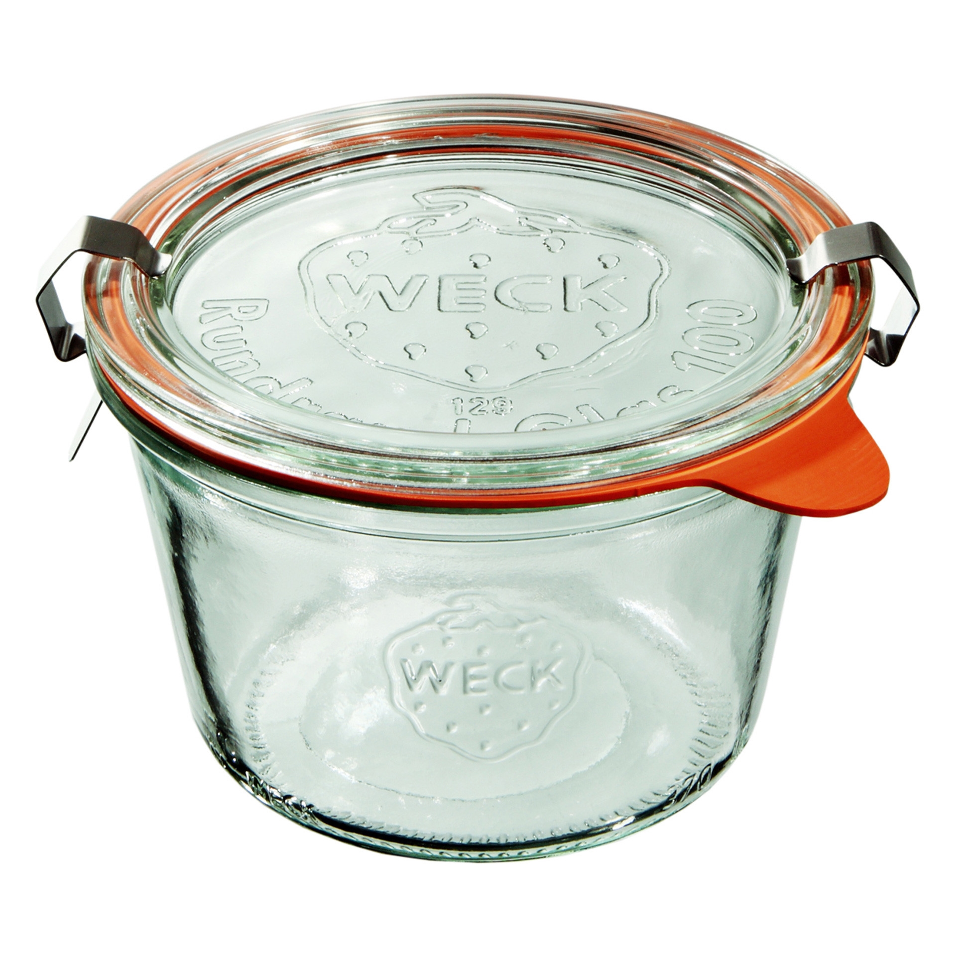 Słoik MOLD z pokrywką, uszczelką i 2 zapinkami 370 ml op. 6 szt. / WECK