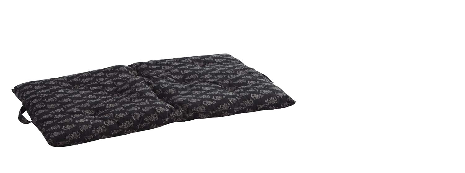 Materac black / grey / greige Madam Stoltz, 100 cm