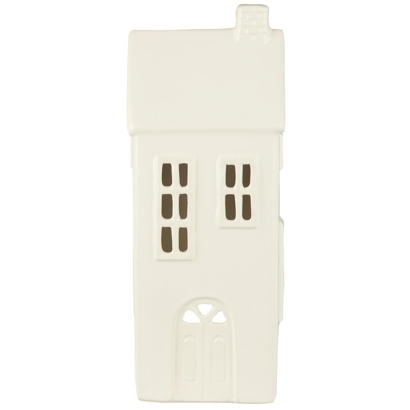 Latarenka domek na tealight white Stillenat 2 windows Ib Laursen
