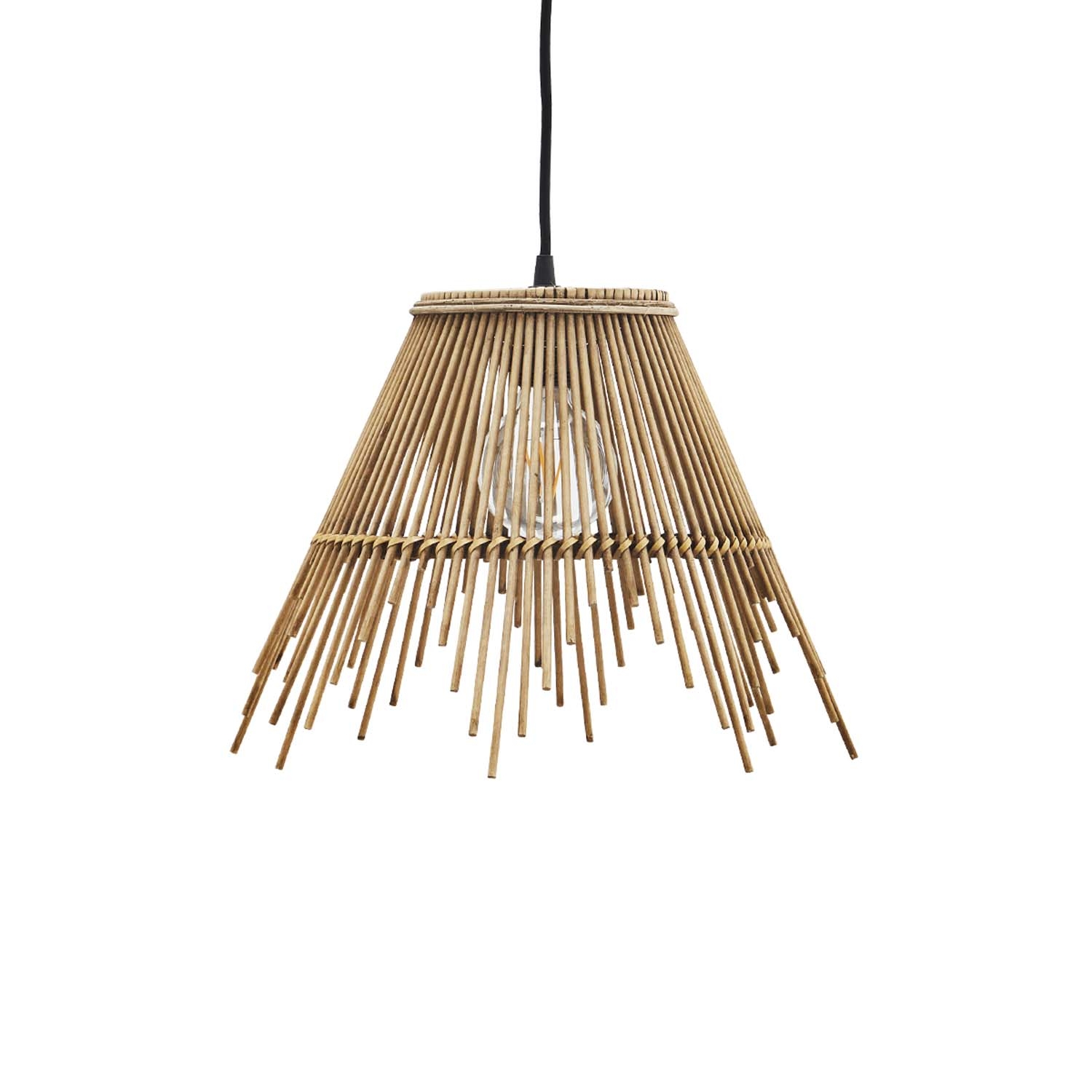Lampa wisząca bamboo / rattan Madam Stoltz, 35 cm