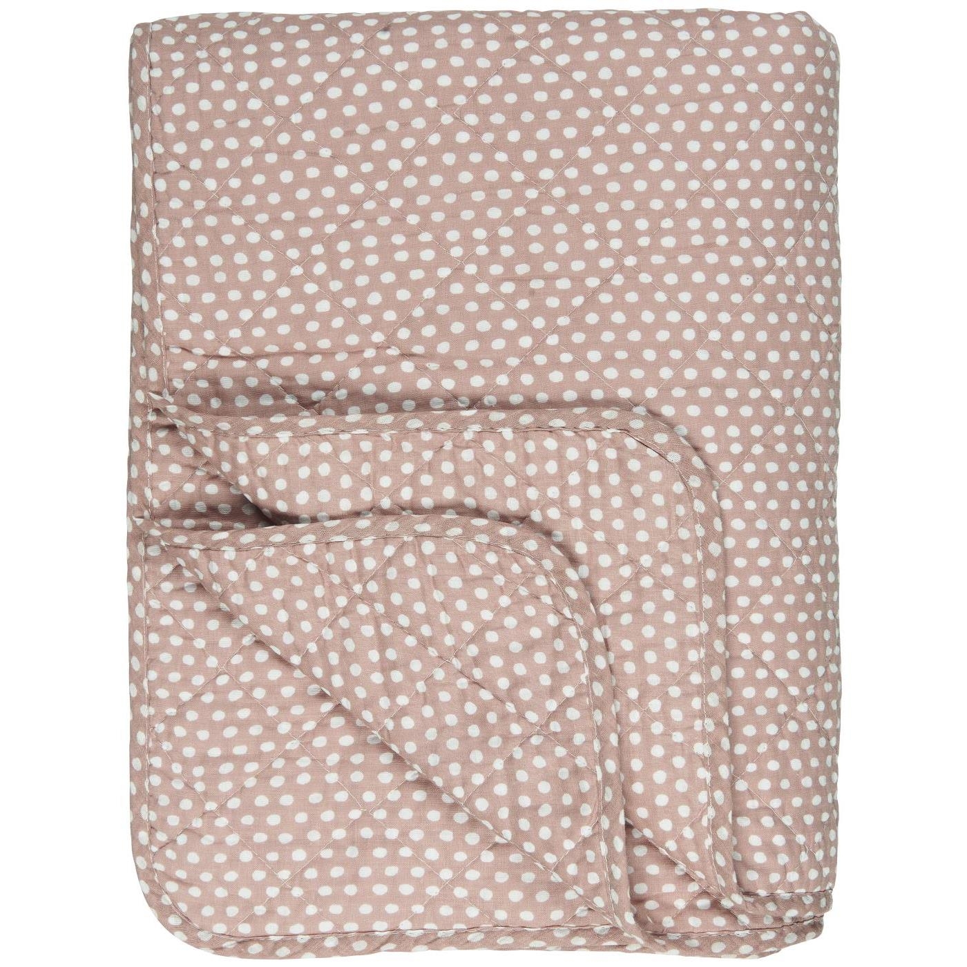 Narzuta light pink w/dots Ib Laursen, 180 cm