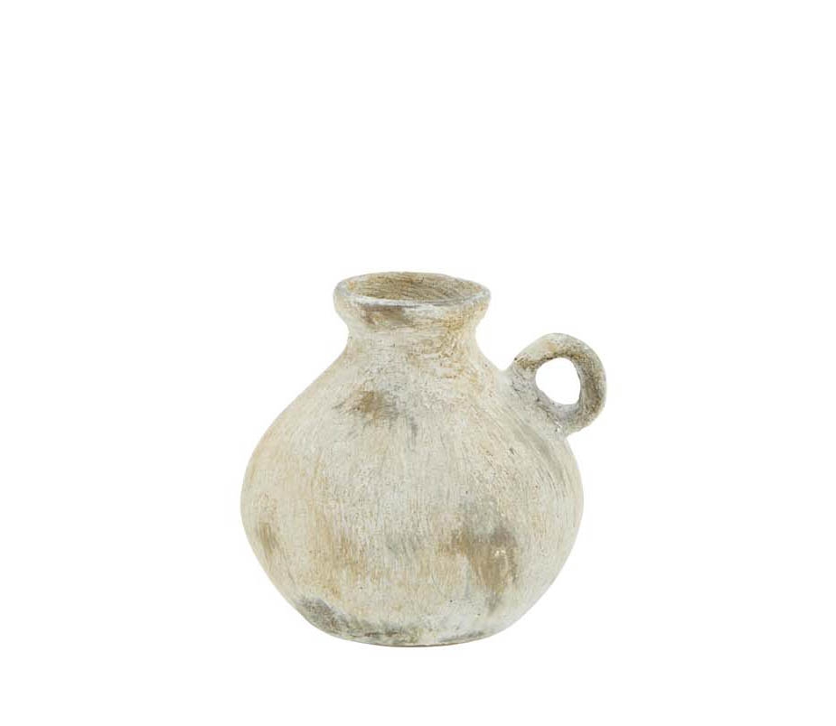 Wazonik terracota white Madam Stoltz