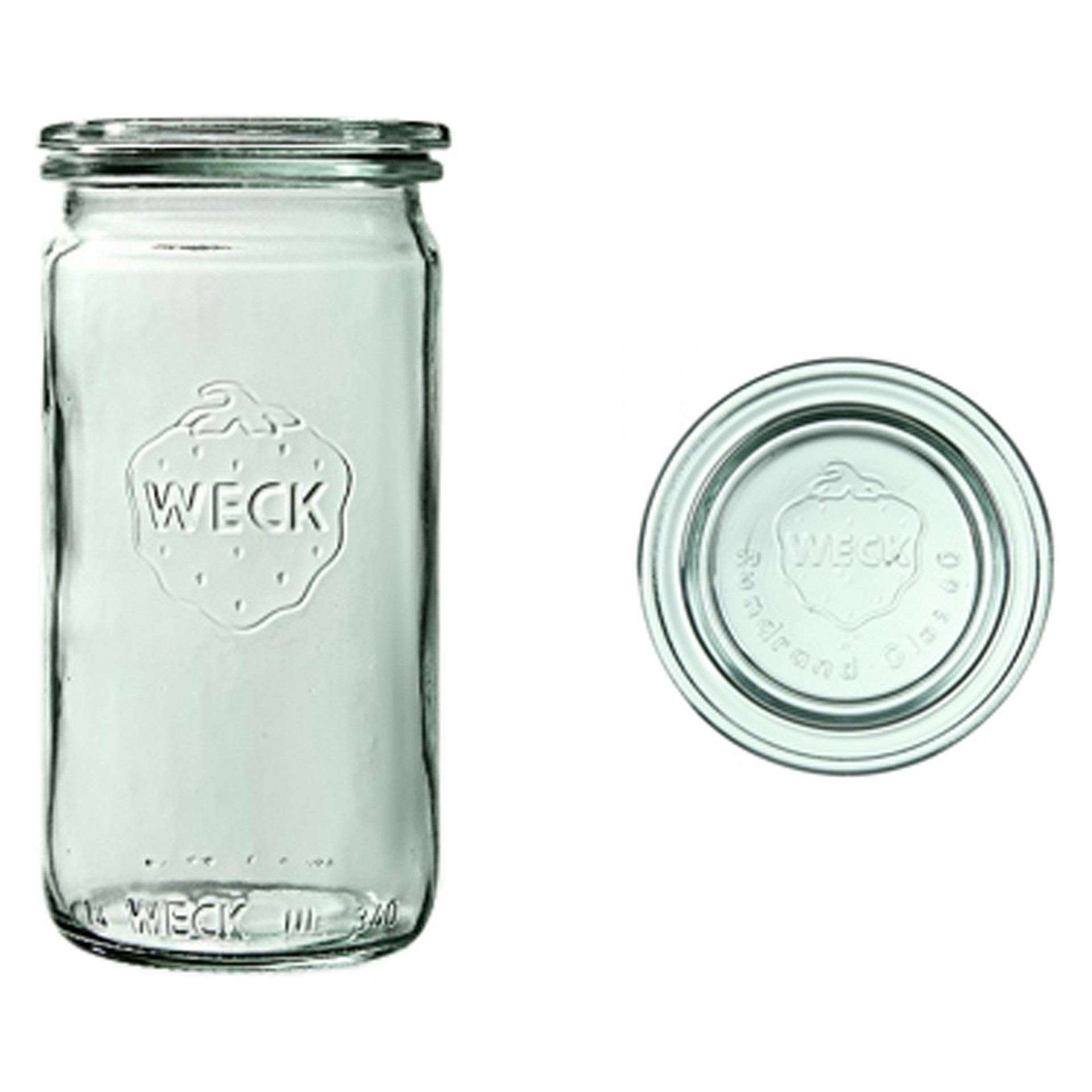 Słoik cylindryczny ZYLINDER z pokrywką 340 ml op. 6 szt. / WECK