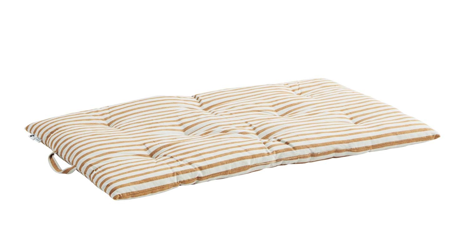 Materac off white / dark honey Madam Stoltz, 100 cm