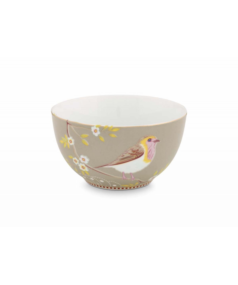 Miska z ptaszkiem Early Bird Khaki PiP Studio, 800 ml