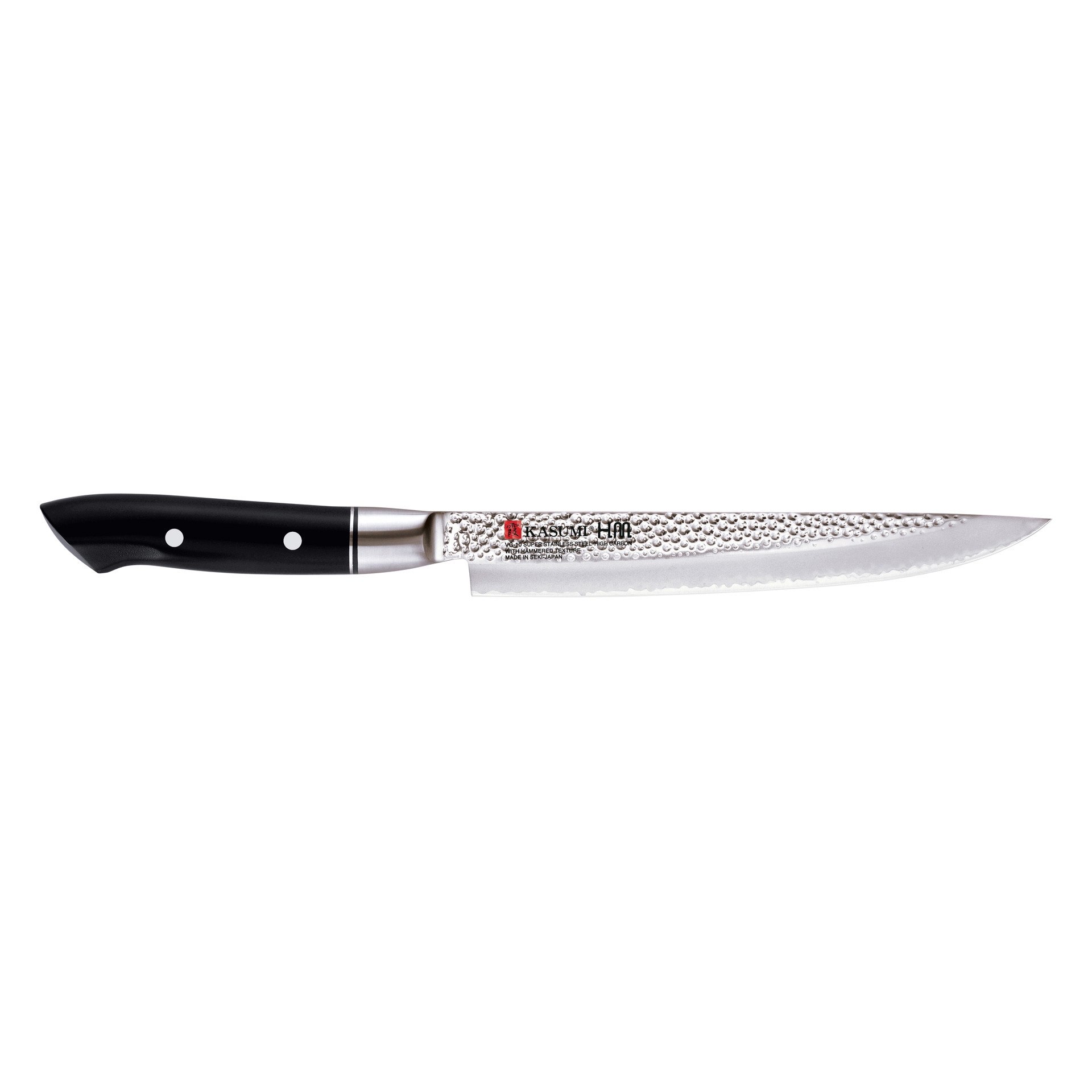 VG-10 HM Nóż japoński wąski kuty dł. 20 cm  młotkowany / KASUMI
