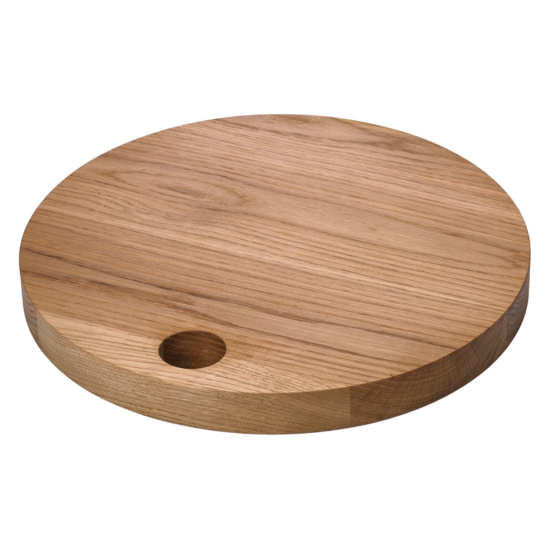 EGZOS Deska dębowa okrągła z otworem śr. 28 cm / VERLO