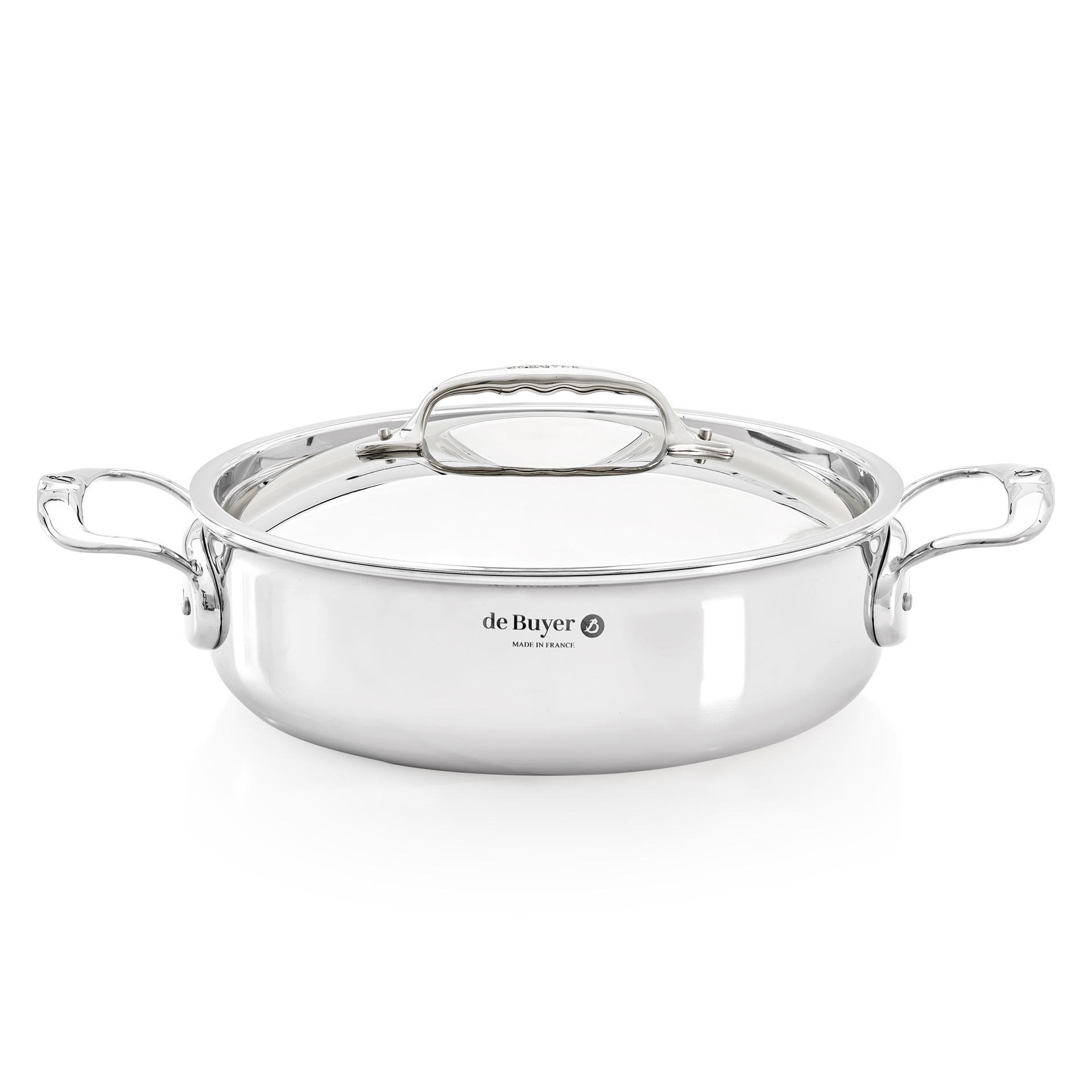 AFFINITY Garnek niski z pokrywą śr. 24 cm / DE BUYER