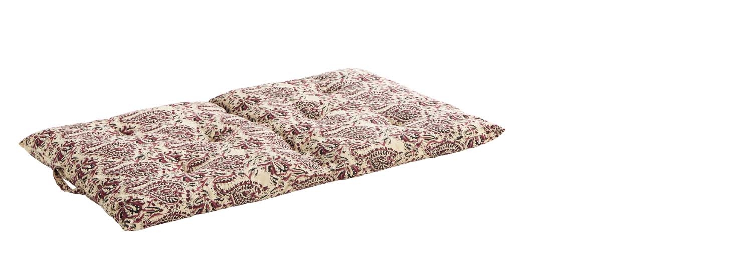 Materac sand / raspberry / pink Madam Stoltz, 100 cm