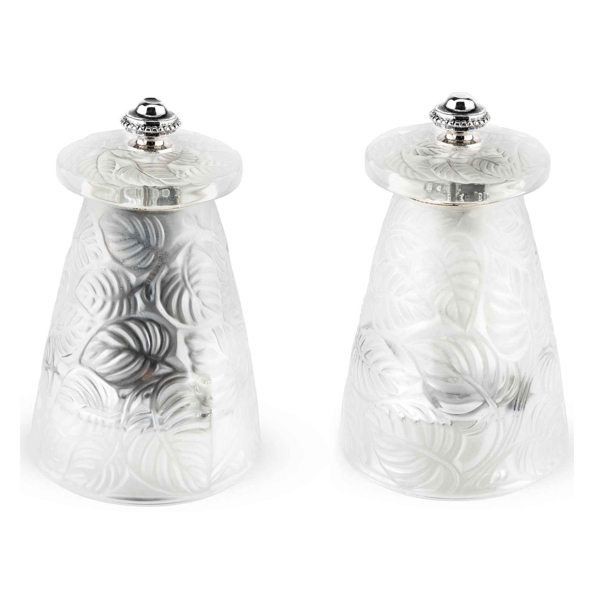 LALIQUE Zestaw młynków z kryształu Lalique 9 cm / PEUGEOT