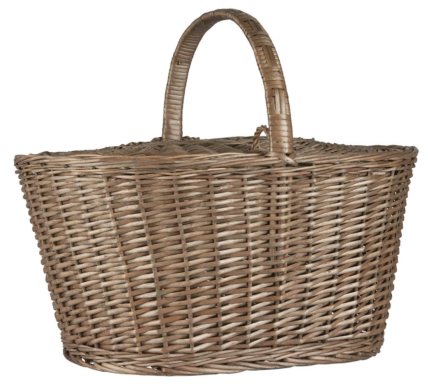 Kosz wiklinowy zamykany Ib Laursen, 60 cm
