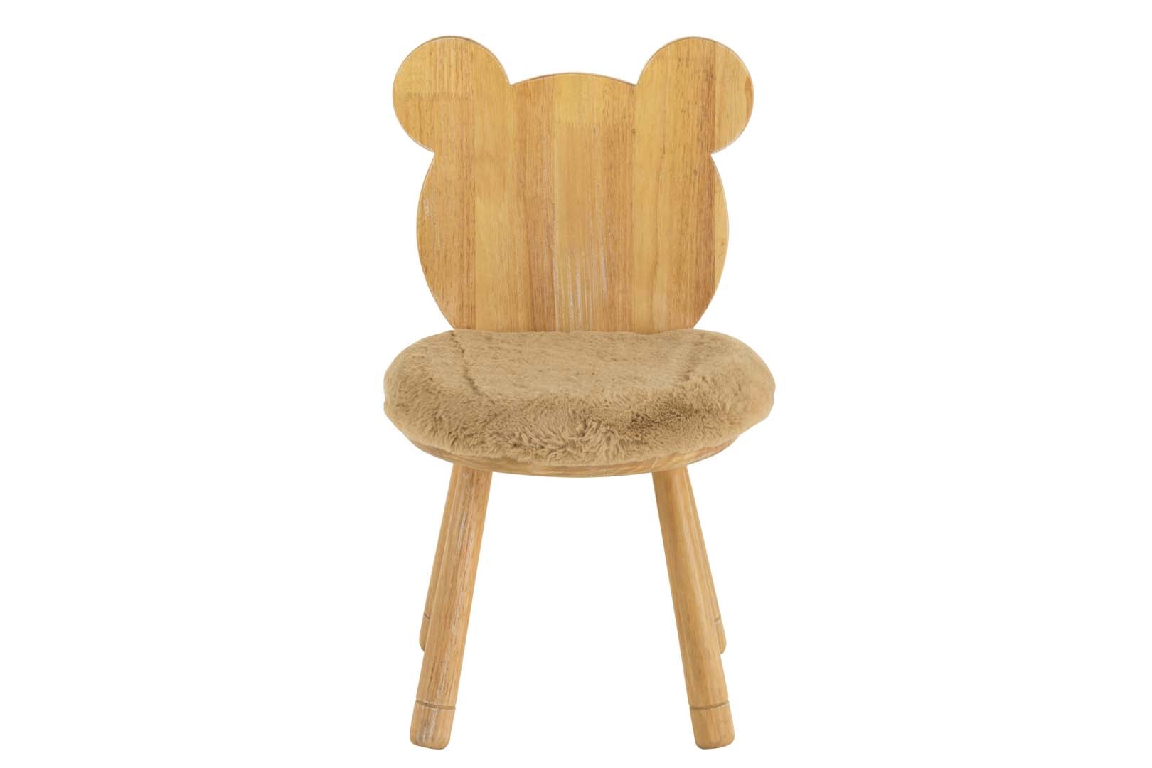 Krzesło dziecięce Bear Wood Natural J-Line