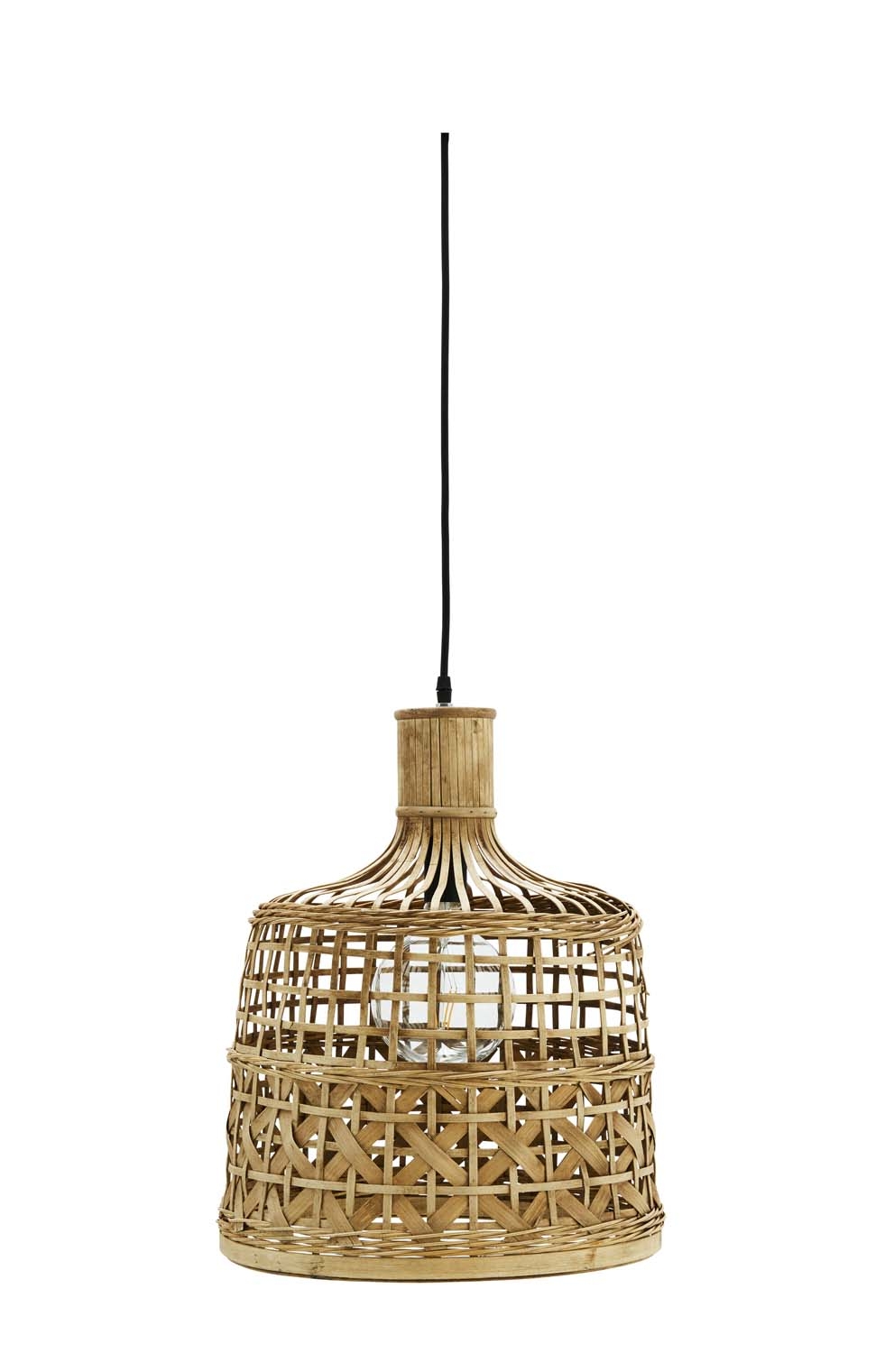 Lampa wisząca bambusowa Madam Stoltz, 40 cm