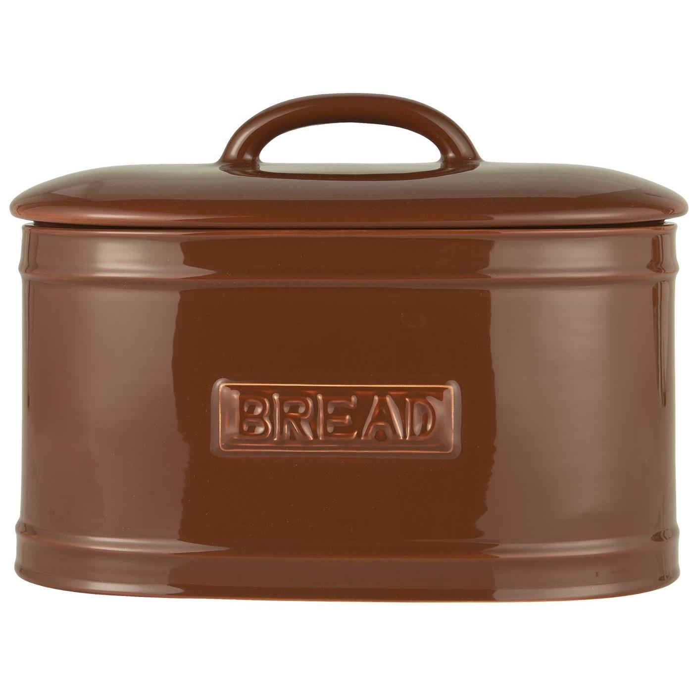 Chlebak ceramiczny z pokrywką brązowy Ib Laursen, 36 cm