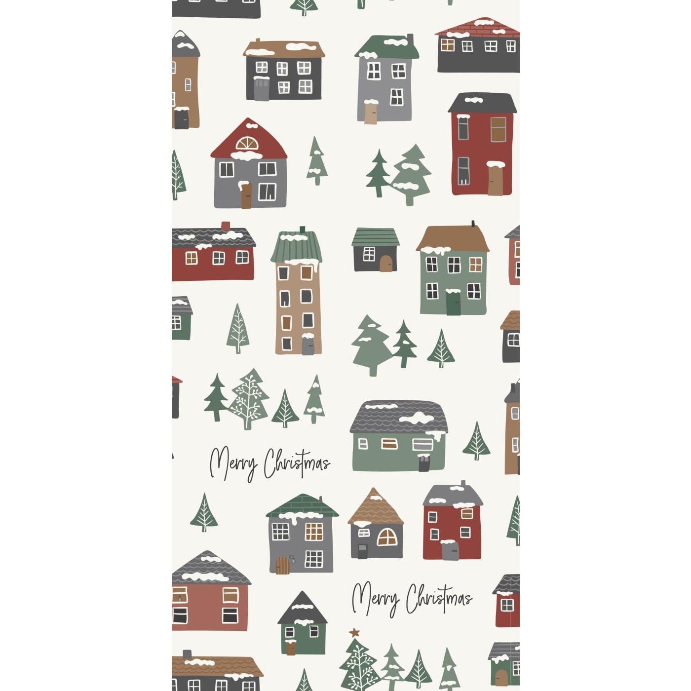 Serwetki deserowe Merry Christmas and Christmas Houses