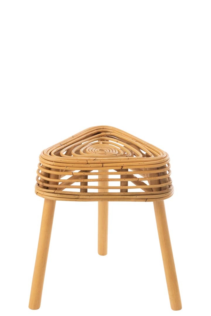 Stołek rattanowy Triangle Rattan Natural J-Line