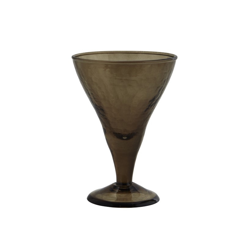 Kieliszek koktajlowy Hammered Dark Brown, Madam Stoltz