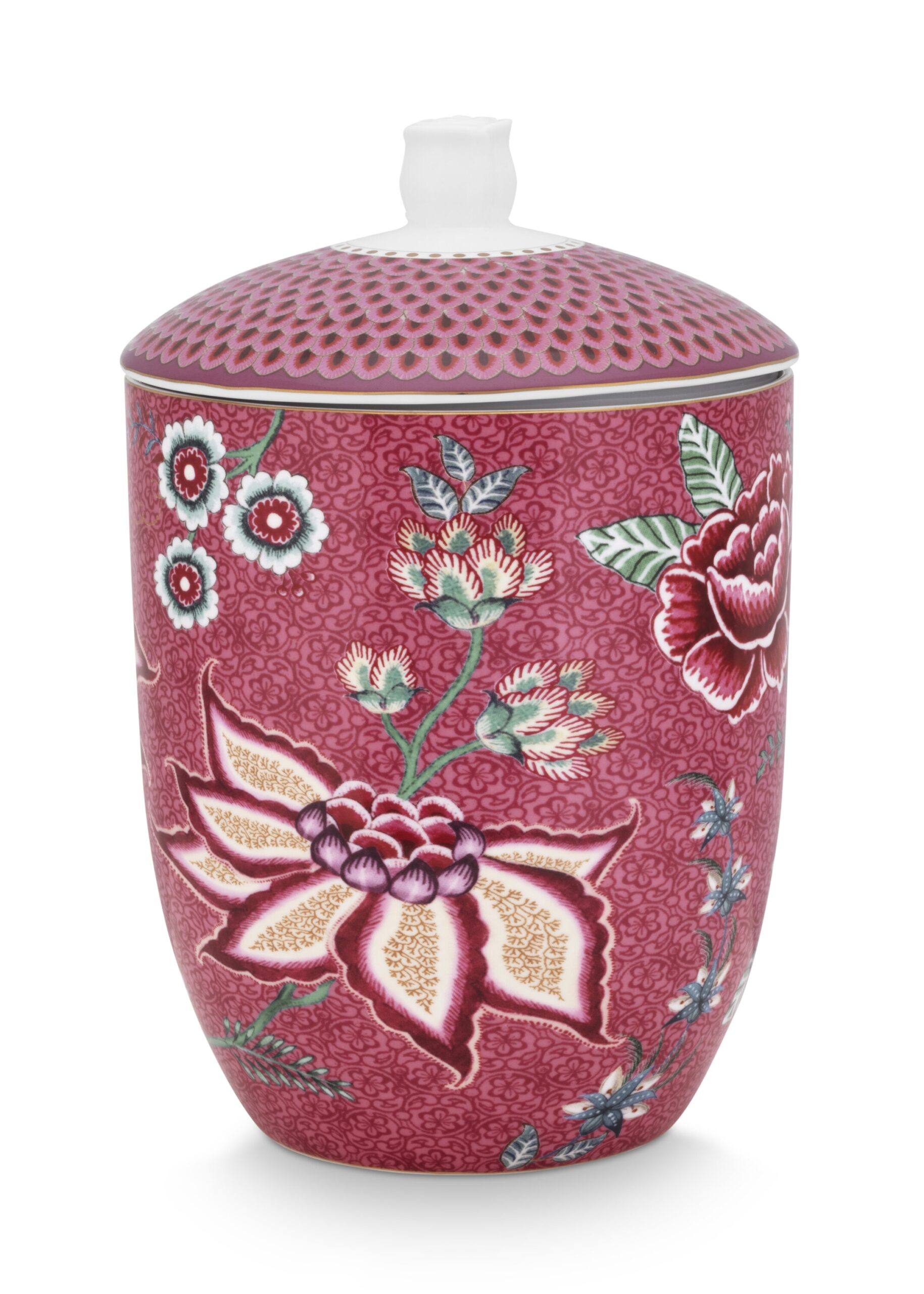 Pojemnik / szkatuła Flower Festival Dark Pink PiP Studio, 1500 ml