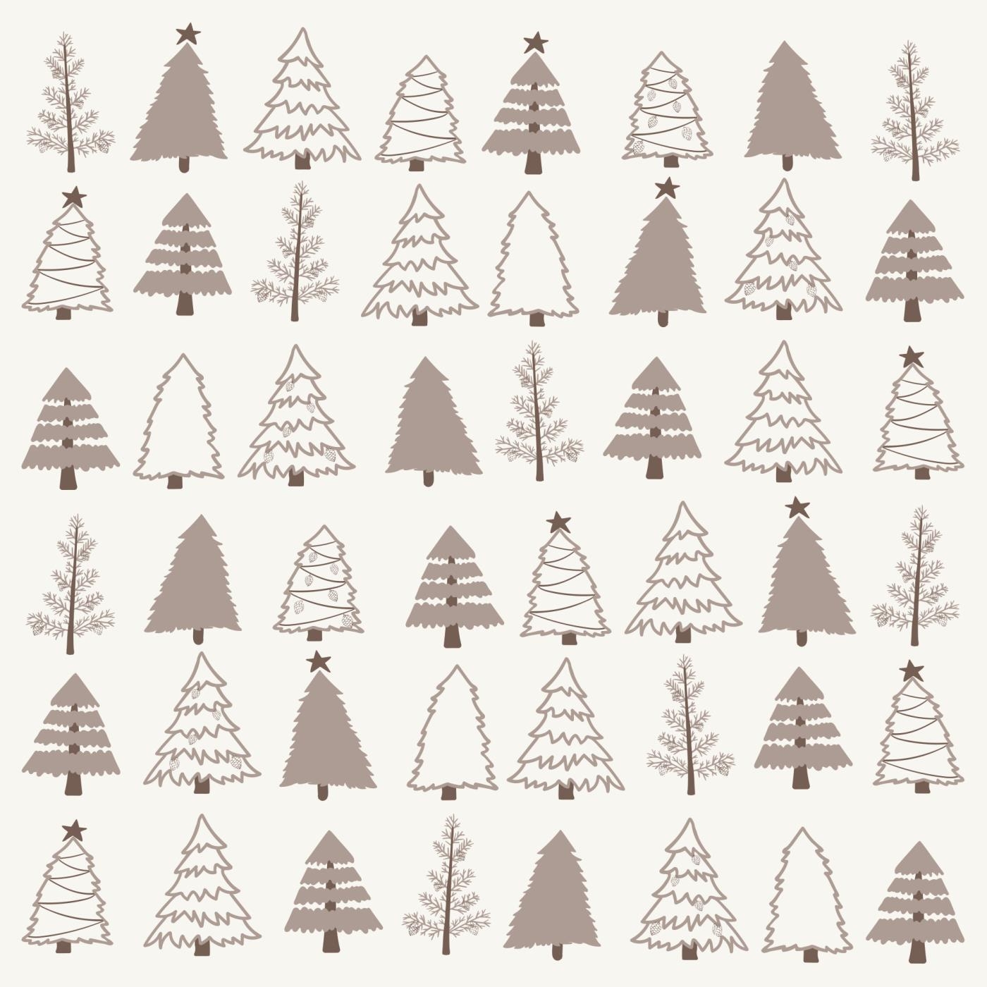 Serwetki deserowe Christmas Trees Ib Laursen